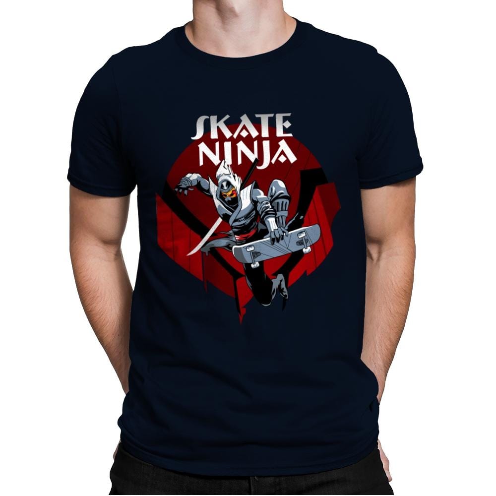Skate Ninja - Mens Premium T-Shirts RIPT Apparel Small / Midnight Navy