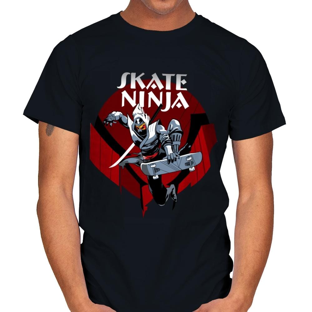 Skate Ninja - Mens T-Shirts RIPT Apparel Small / Black