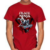 Skate Ninja - Mens T-Shirts RIPT Apparel Small / Red