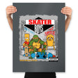 Skater Boys - Prints Posters RIPT Apparel 18x24 / Charcoal