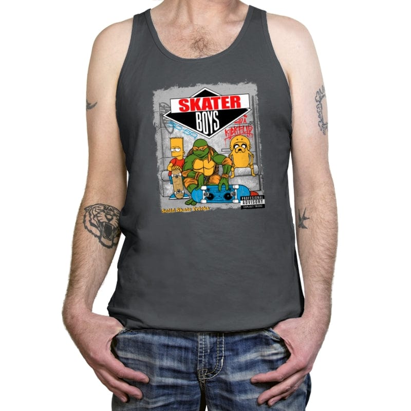 Skater Boys - Tanktop Tanktop RIPT Apparel X-Small / Asphalt