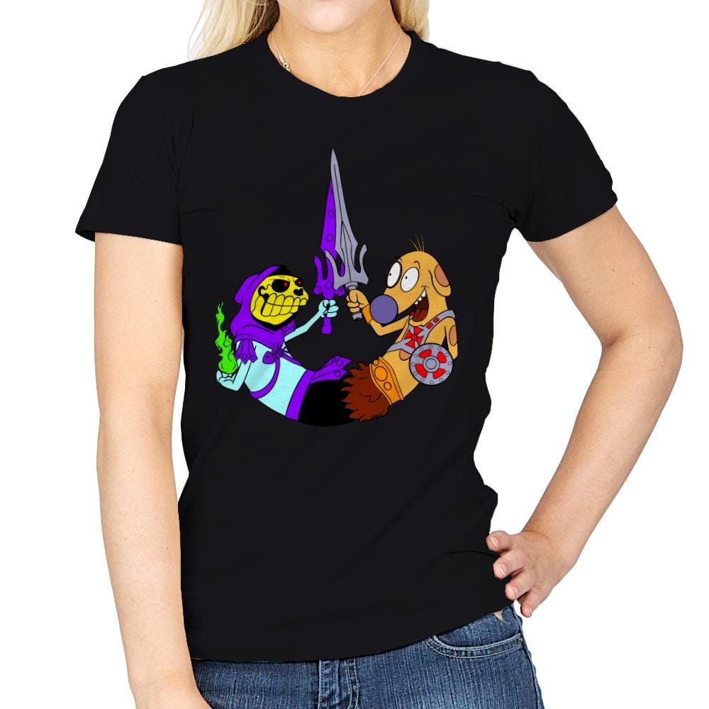 Skele-Dog  - Womens T-Shirts RIPT Apparel Small / Black