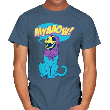 Skelemeow Exclusive - Mens T-Shirts RIPT Apparel Small / Indigo Blue