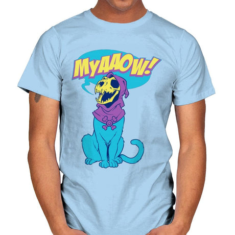 Skelemeow Exclusive - Mens T-Shirts RIPT Apparel Small / Light Blue