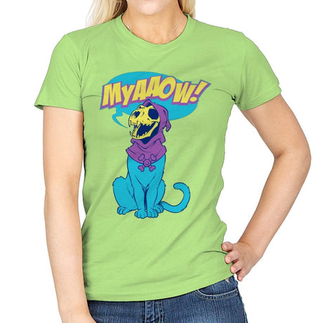 Skelemeow Exclusive - Womens T-Shirts RIPT Apparel Small / Mint Green