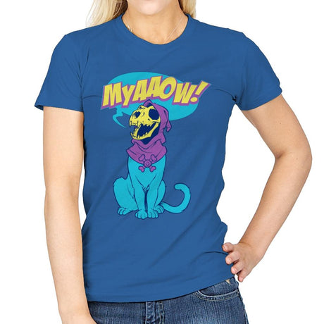 Skelemeow Exclusive - Womens T-Shirts RIPT Apparel Small / Royal