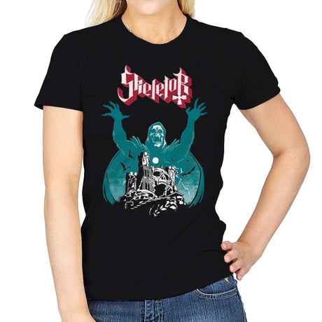 Skeleton Rock - Womens T-Shirts RIPT Apparel Small / Black