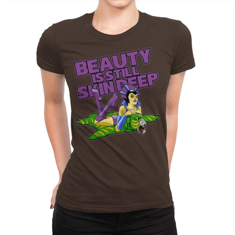 Skin Deep - Womens Premium T-Shirts RIPT Apparel Small / Dark Chocolate