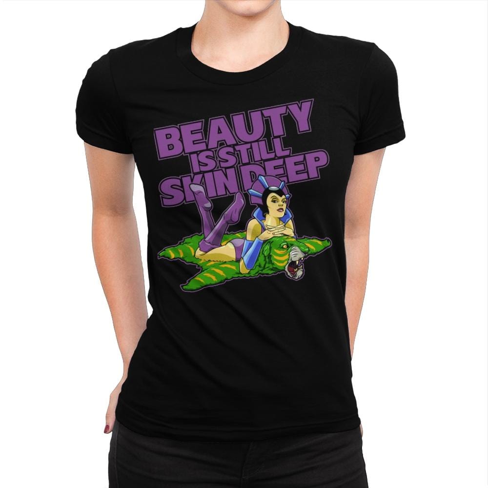 Skin Deep - Womens Premium T-Shirts RIPT Apparel Small / Indigo