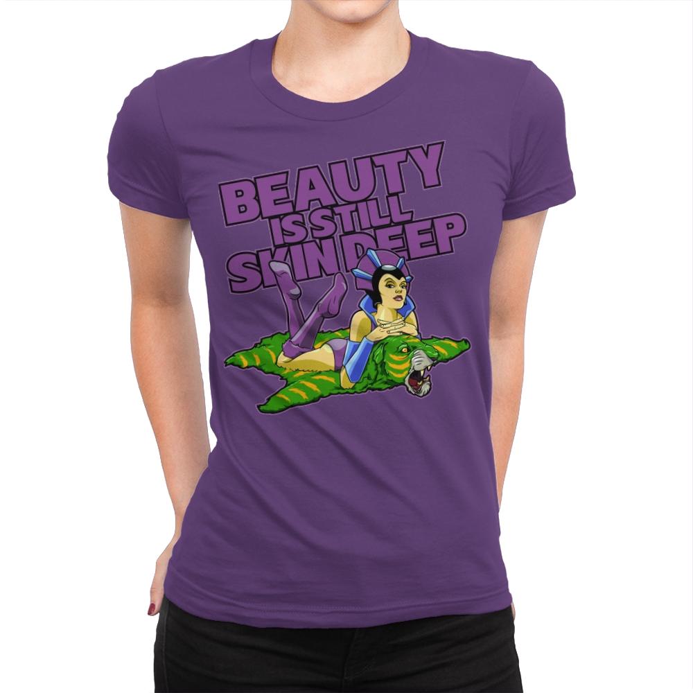 Skin Deep - Womens Premium T-Shirts RIPT Apparel Small / Purple Rush