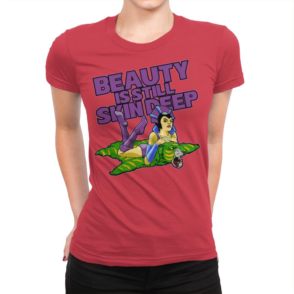 Skin Deep - Womens Premium T-Shirts RIPT Apparel Small / Red