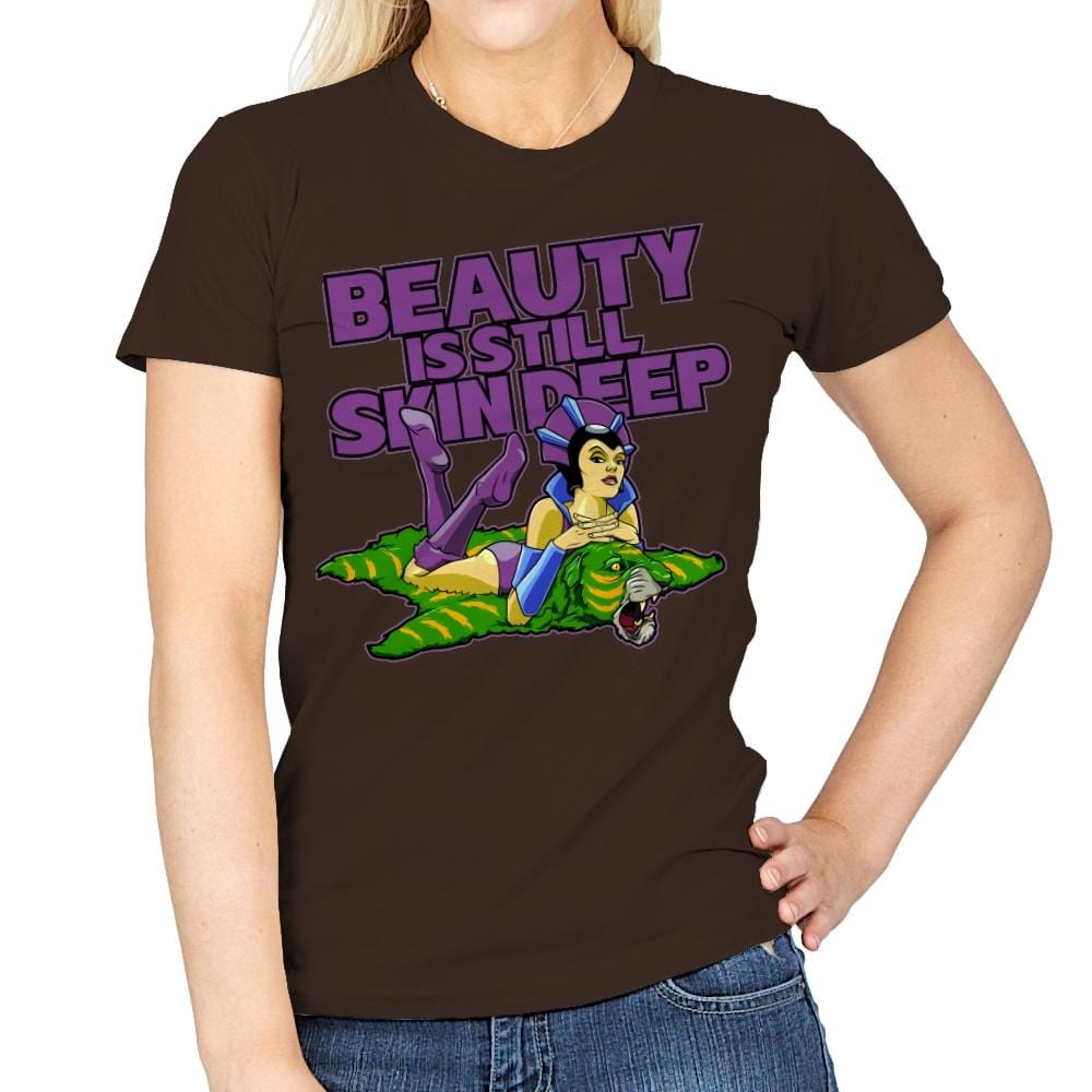 Skin Deep - Womens T-Shirts RIPT Apparel Small / Dark Chocolate