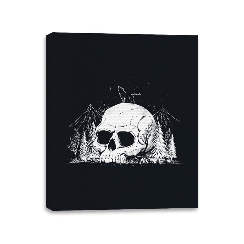 Skull Forest - Canvas Wraps Canvas Wraps RIPT Apparel 11x14 / Black
