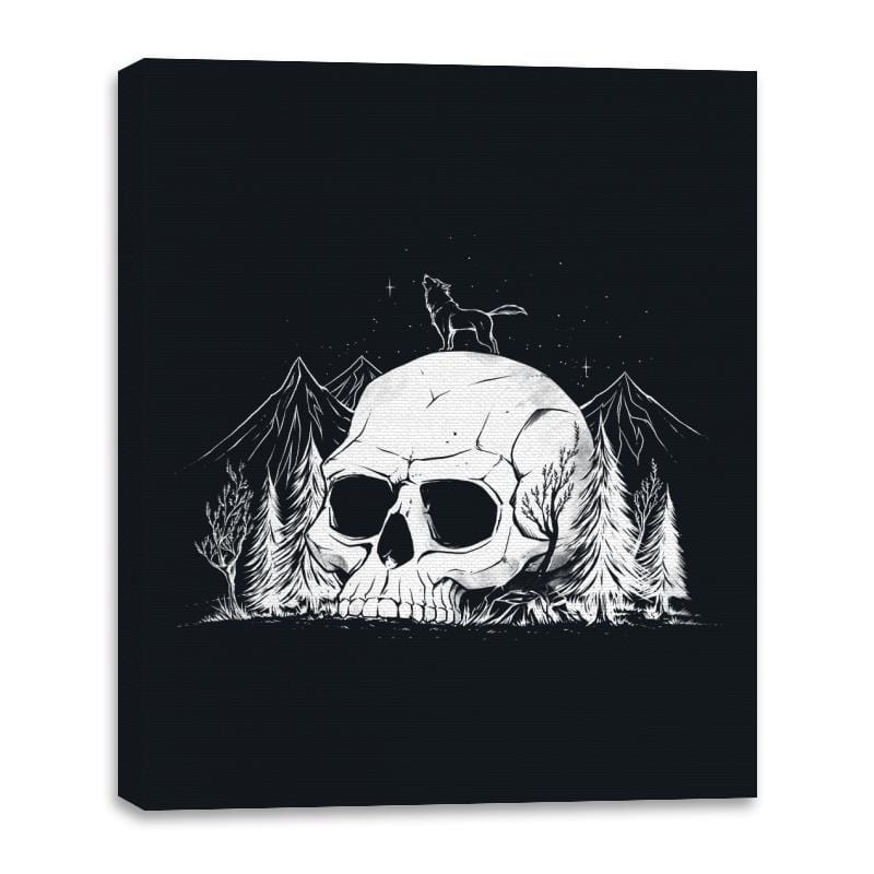 Skull Forest - Canvas Wraps Canvas Wraps RIPT Apparel 16x20 / Black