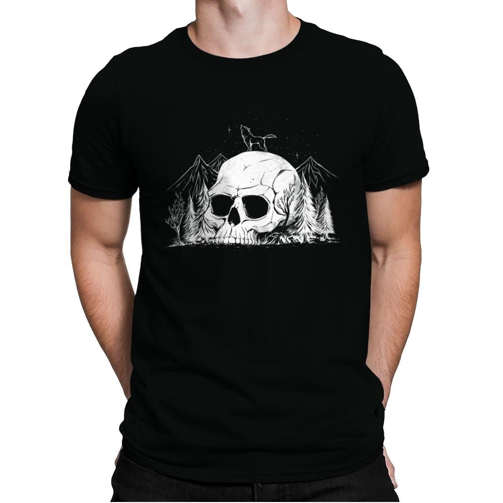 Skull Forest - Mens Premium T-Shirts RIPT Apparel Small / Black