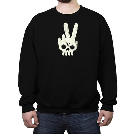 Skull Hand - Crew Neck Sweatshirt Crew Neck Sweatshirt RIPT Apparel Small / Black
