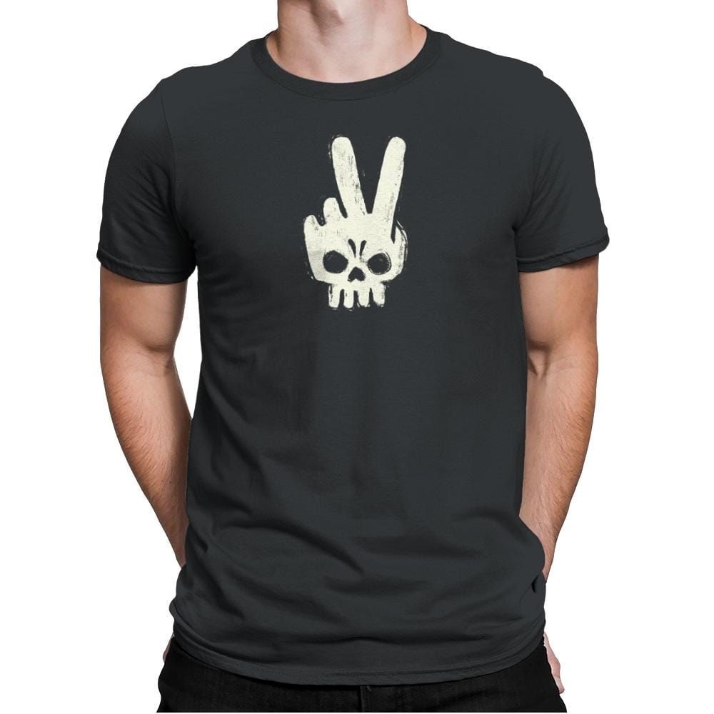 Skull Hand - Mens Premium T-Shirts RIPT Apparel Small / Heavy Metal