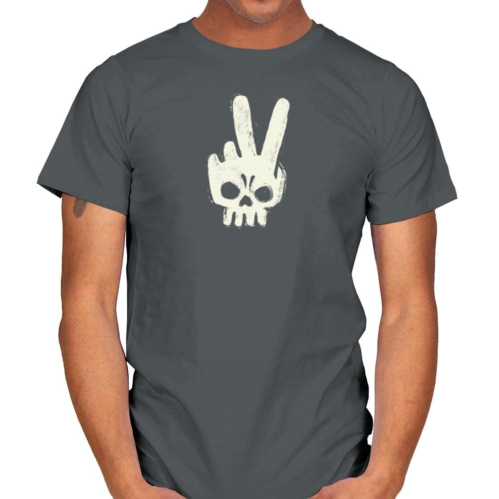 Skull Hand - Mens T-Shirts RIPT Apparel Small / Charcoal