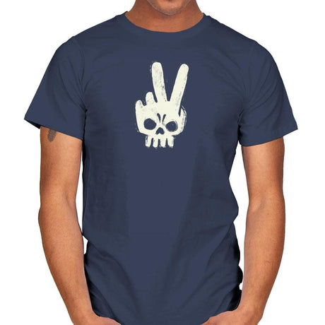 Skull Hand - Mens T-Shirts RIPT Apparel Small / Navy