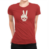 Skull Hand - Womens Premium T-Shirts RIPT Apparel Small / Red