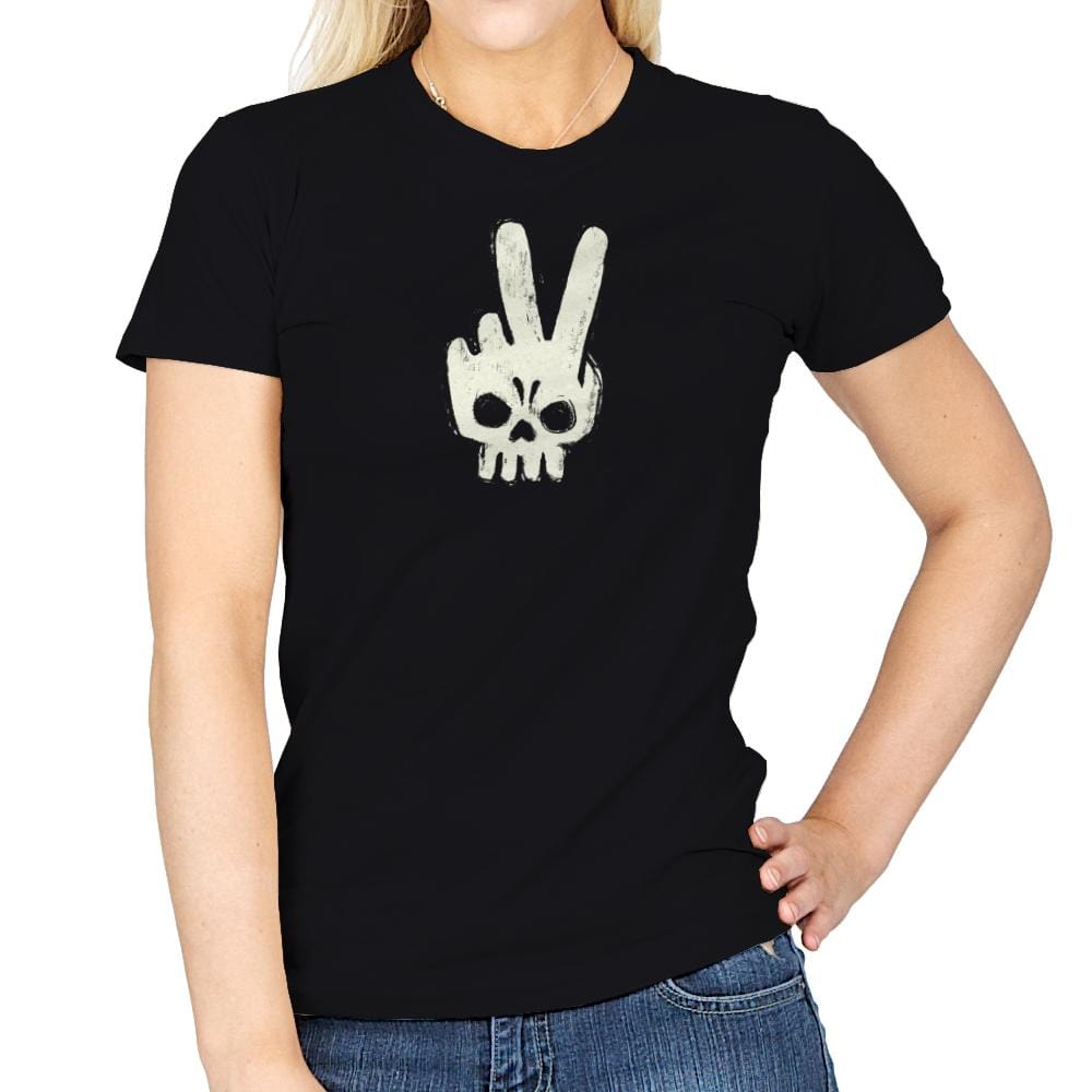 Skull Hand - Womens T-Shirts RIPT Apparel Small / Black