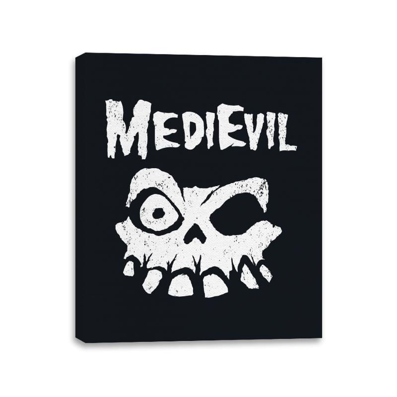 Skull of Fortesque - Canvas Wraps Canvas Wraps RIPT Apparel 11x14 / Black