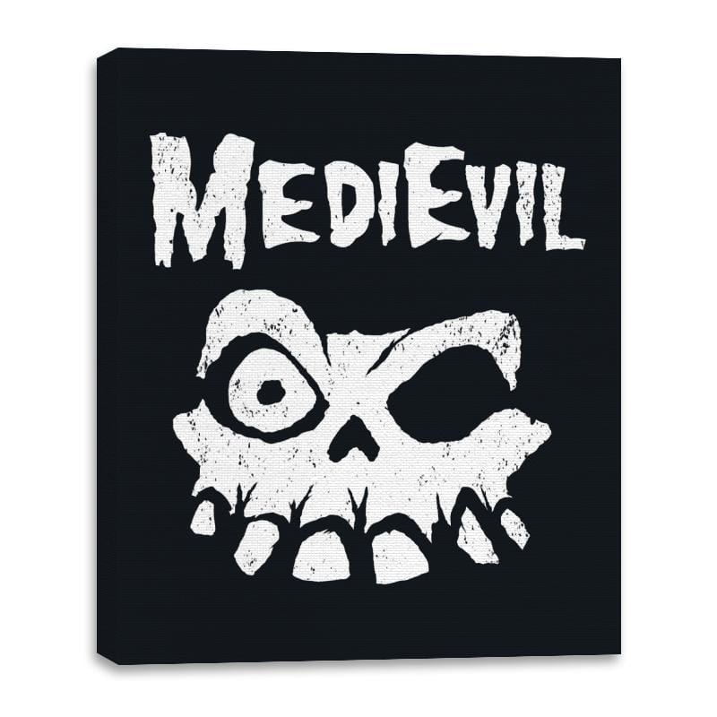 Skull of Fortesque - Canvas Wraps Canvas Wraps RIPT Apparel 16x20 / Black