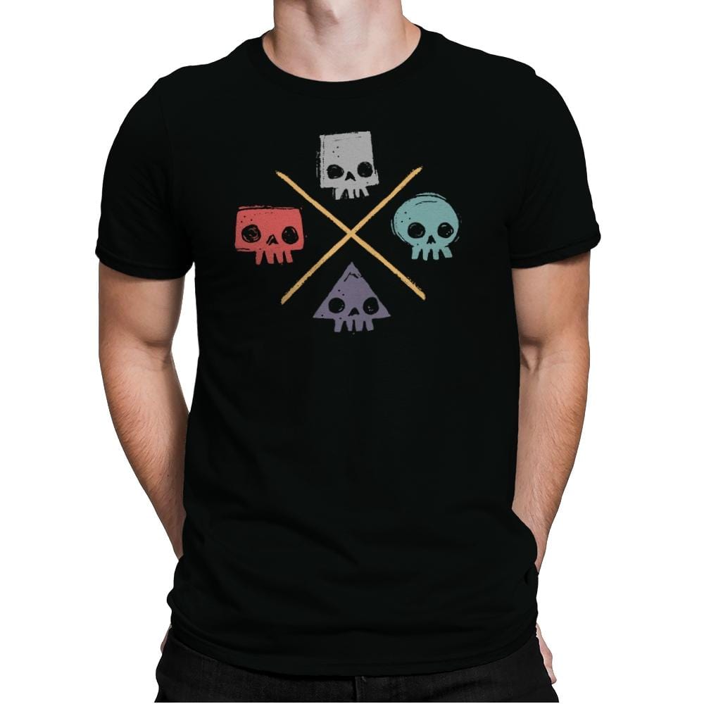 Skull Shapes - Mens Premium T-Shirts RIPT Apparel Small / Black