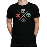 Skull Shapes - Mens Premium T-Shirts RIPT Apparel Small / Black