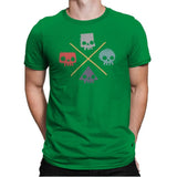 Skull Shapes - Mens Premium T-Shirts RIPT Apparel Small / Kelly