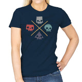 Skull Shapes - Womens T-Shirts RIPT Apparel Small / Navy