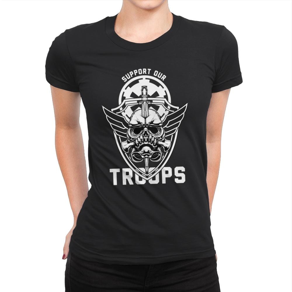 Skull Trooper - Womens Premium T-Shirts RIPT Apparel Small / Black
