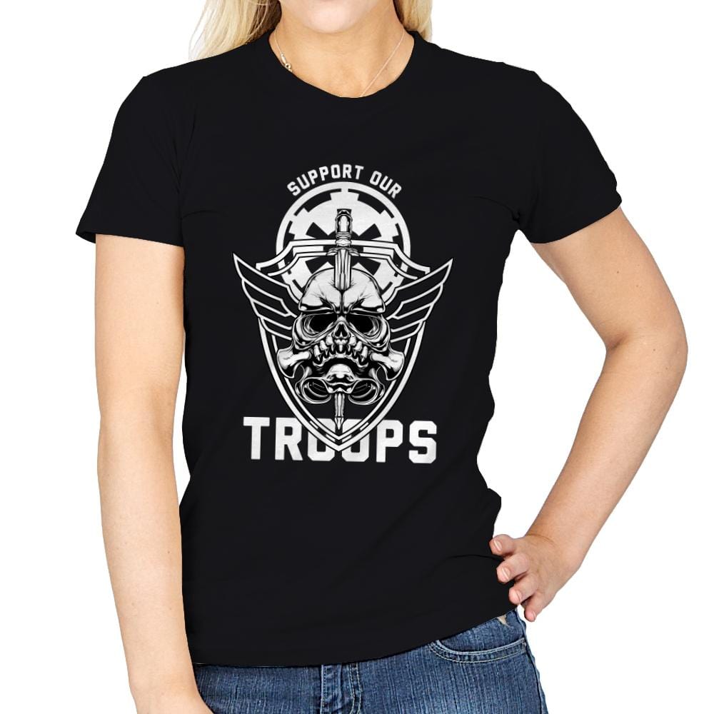 Skull Trooper - Womens T-Shirts RIPT Apparel Small / Black