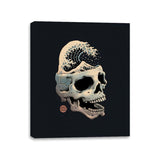 Skull Wave - Canvas Wraps Canvas Wraps RIPT Apparel 11x14 / Black