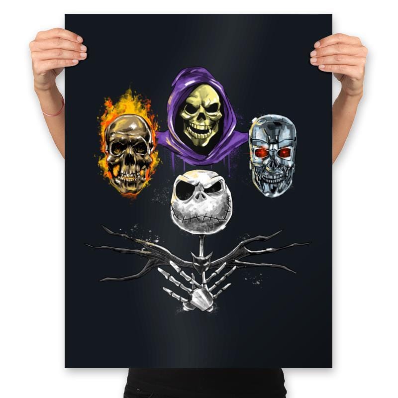 Skulls Rhapsody - Prints Posters RIPT Apparel 18x24 / Black