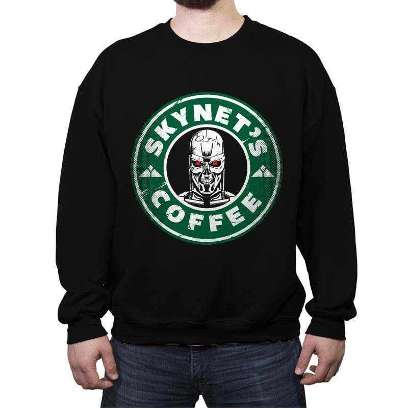 Skynet's Coffee - Crew Neck Sweatshirt Crew Neck Sweatshirt RIPT Apparel