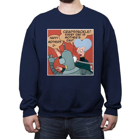 Slapbot 2.0 - Crew Neck Sweatshirt Crew Neck Sweatshirt RIPT Apparel Small / Navy