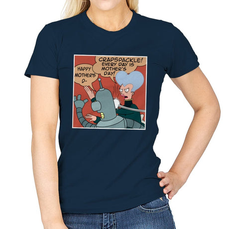 Slapbot 2.0 - Womens T-Shirts RIPT Apparel Small / Navy