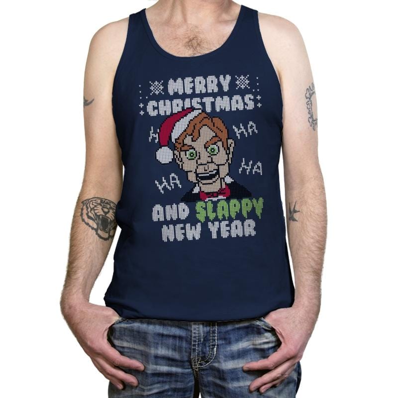 Slappy New Year! - Ugly Holiday - Tanktop Tanktop RIPT Apparel