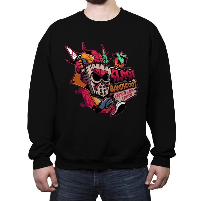 Slash Bandicoot - Crew Neck Sweatshirt Crew Neck Sweatshirt RIPT Apparel Small / Black