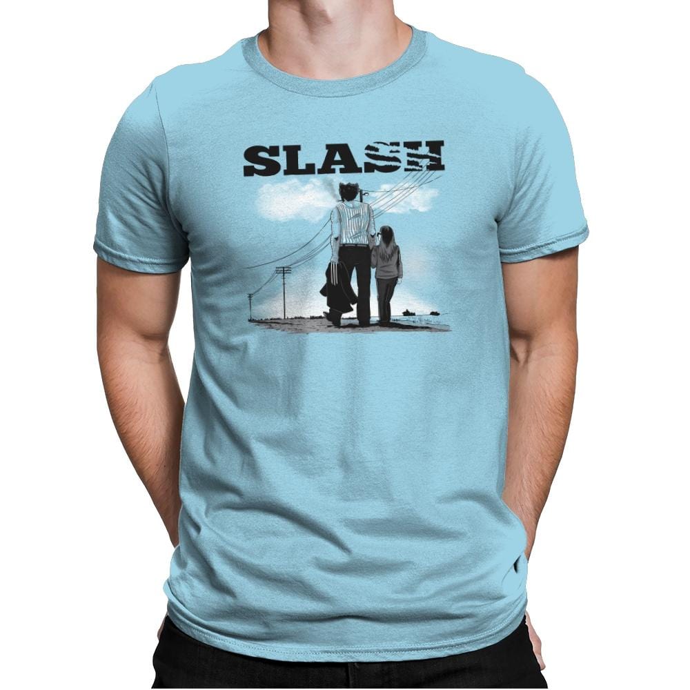 Slash Exclusive - Mens Premium T-Shirts RIPT Apparel Small / Light Blue