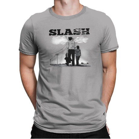 Slash Exclusive - Mens Premium T-Shirts RIPT Apparel Small / Light Grey