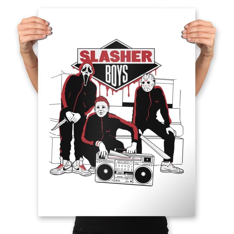 Slasher Boys - Prints Posters RIPT Apparel 18x24 / White