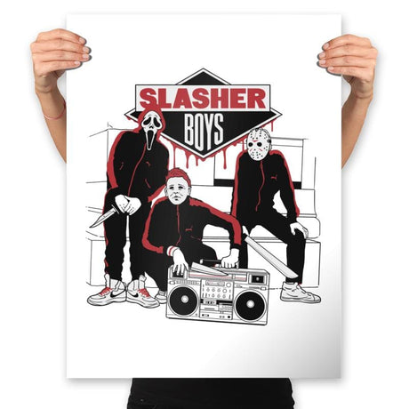Slasher Boys - Prints Posters RIPT Apparel 18x24 / White