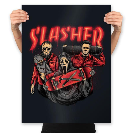 Slasher Club - Prints Posters RIPT Apparel 18x24 / Black