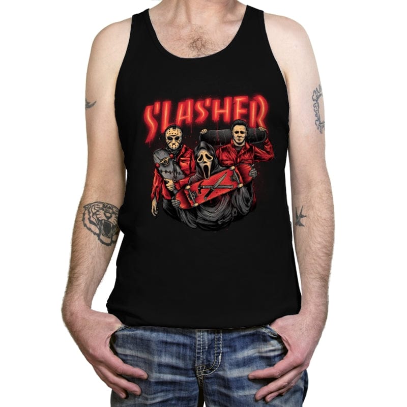 Slasher Club - Tanktop Tanktop RIPT Apparel X-Small / Black