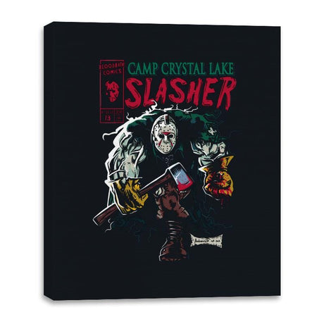 Slasher Cover - Shirt Club - Canvas Wraps Canvas Wraps RIPT Apparel 16x20 / Black