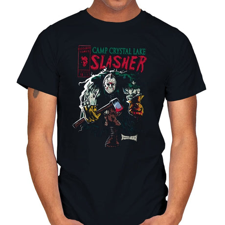 Slasher Cover - Shirt Club - Mens T-Shirts RIPT Apparel Small / Black
