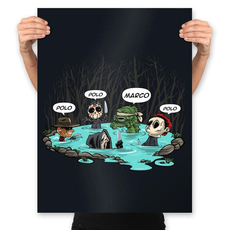 Slasher Lagoon - Prints Posters RIPT Apparel 18x24 / Black