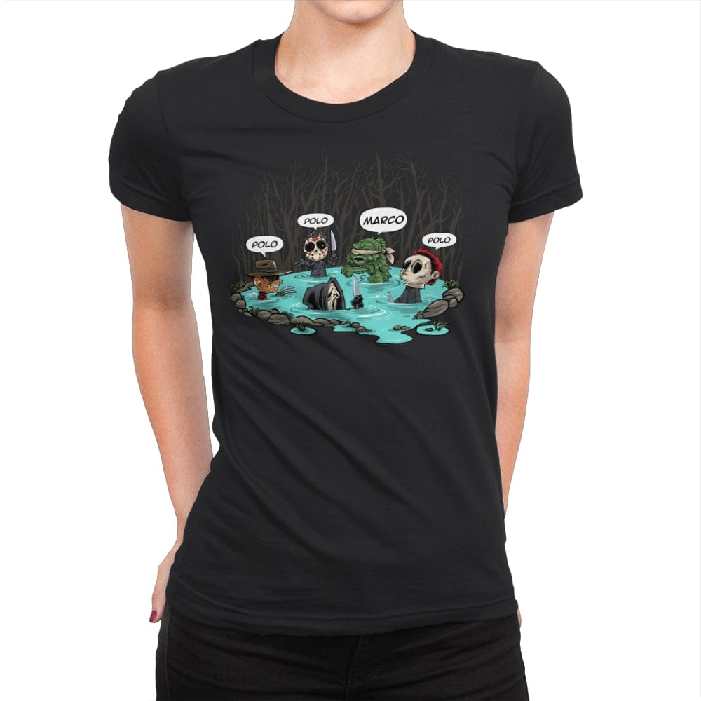 Slasher Lagoon - Womens Premium T-Shirts RIPT Apparel Small / Black